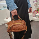 Campomaggi linea LARICE borsa bauletto piccolo color cuoio