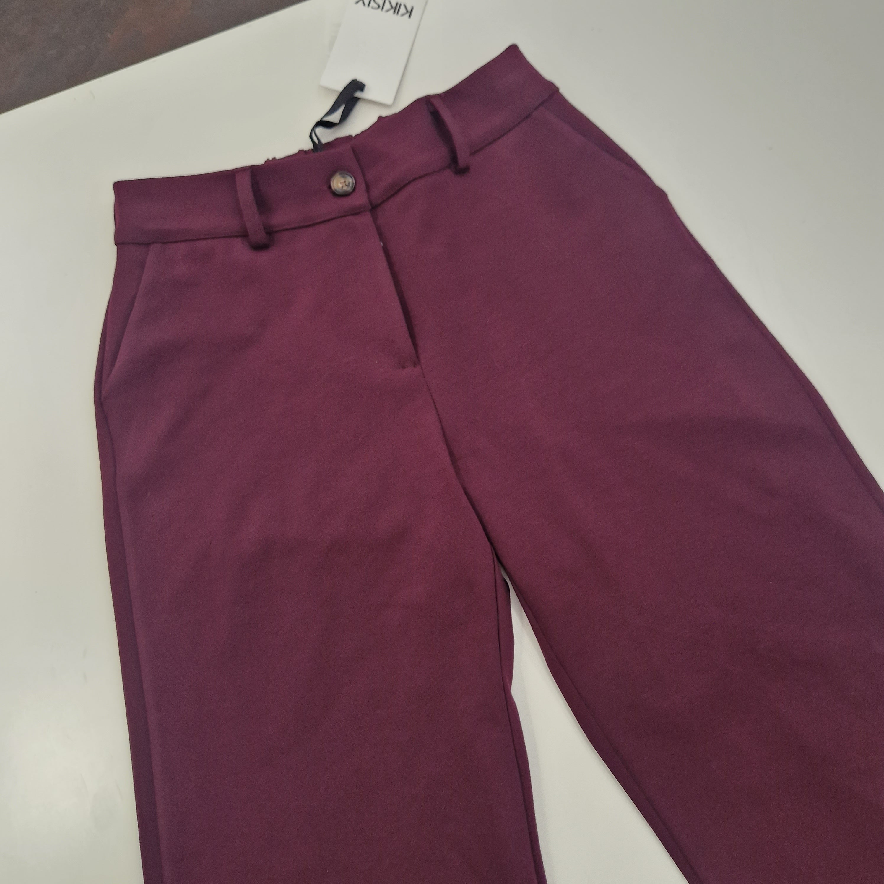 KIKISIX pantalone burgundy