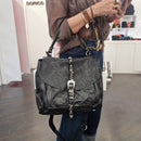 Campomaggi EMILIA monospalla nera accessorio argento