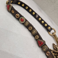 Campomaggi cintura CORALLO con borchie e strass