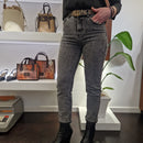 Pantalone jeans grigio modello skinny