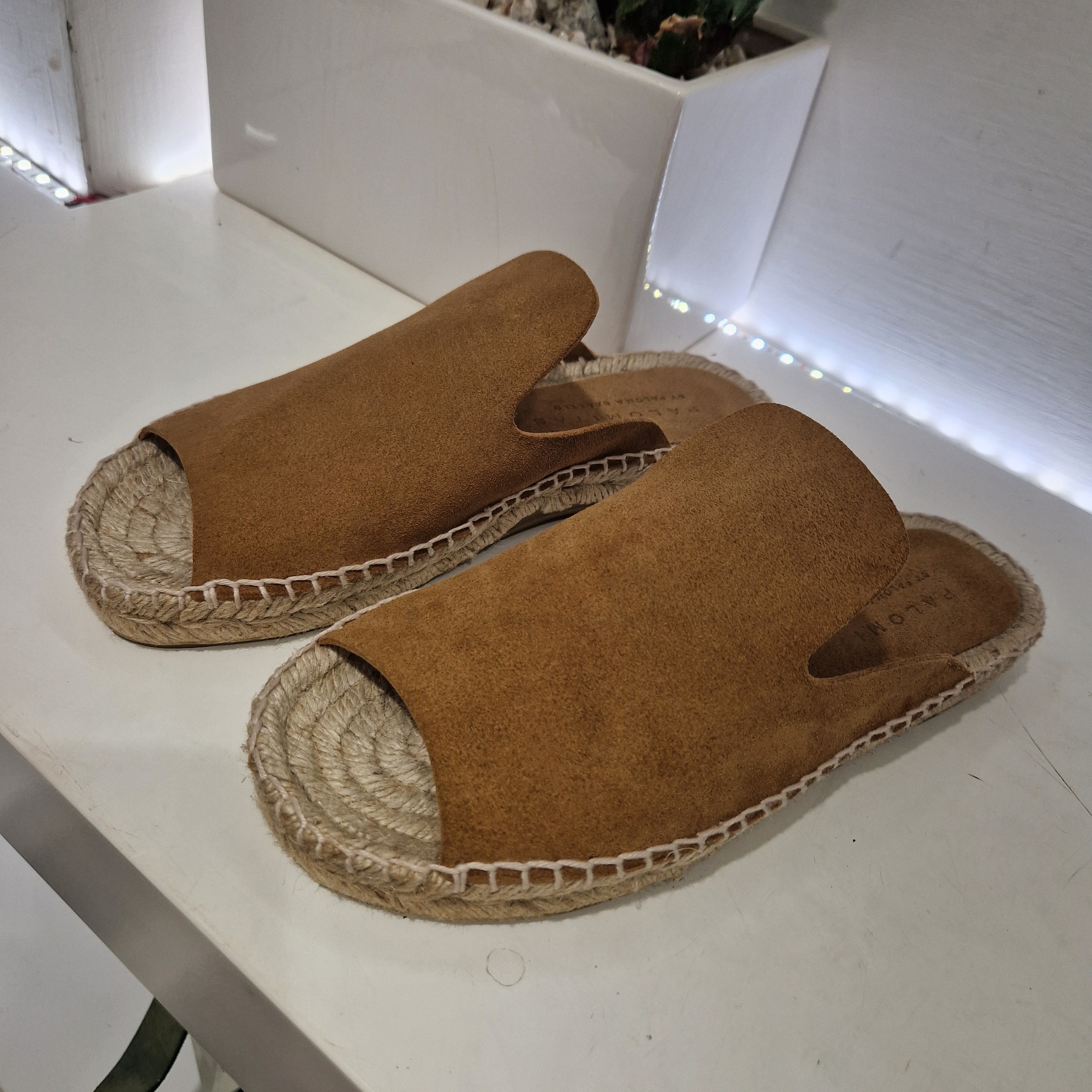 Palomitas ciabatta ALYA suede color cuoio
