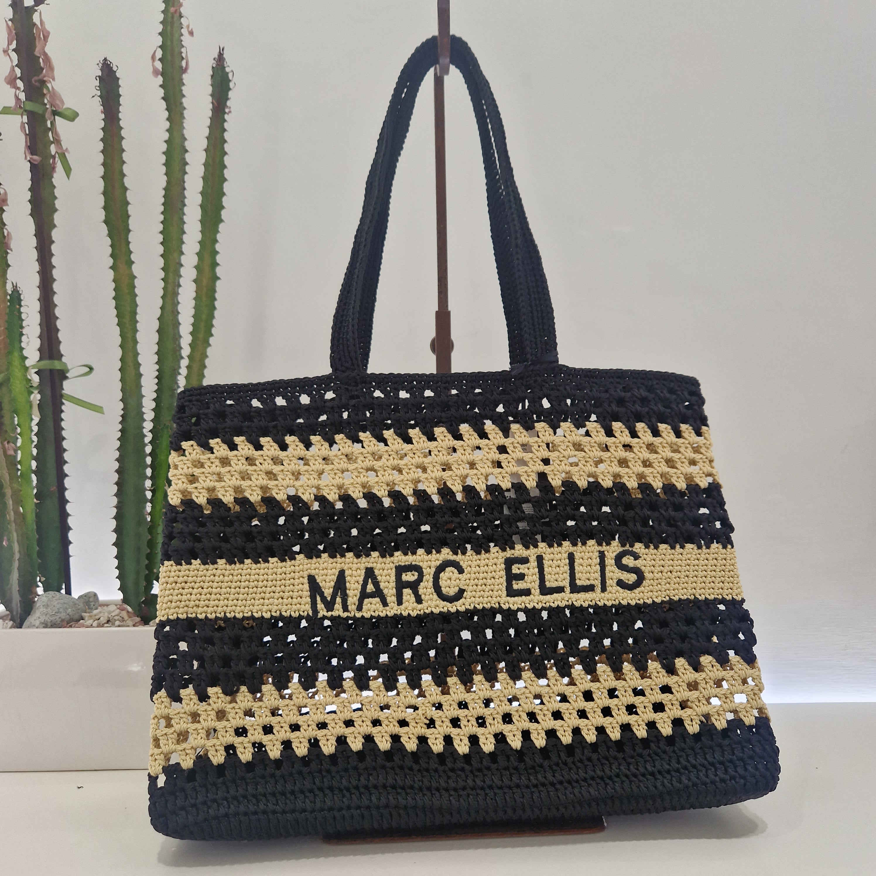 Marc Ellis borsa BUBY VALENZA riga panna/nero