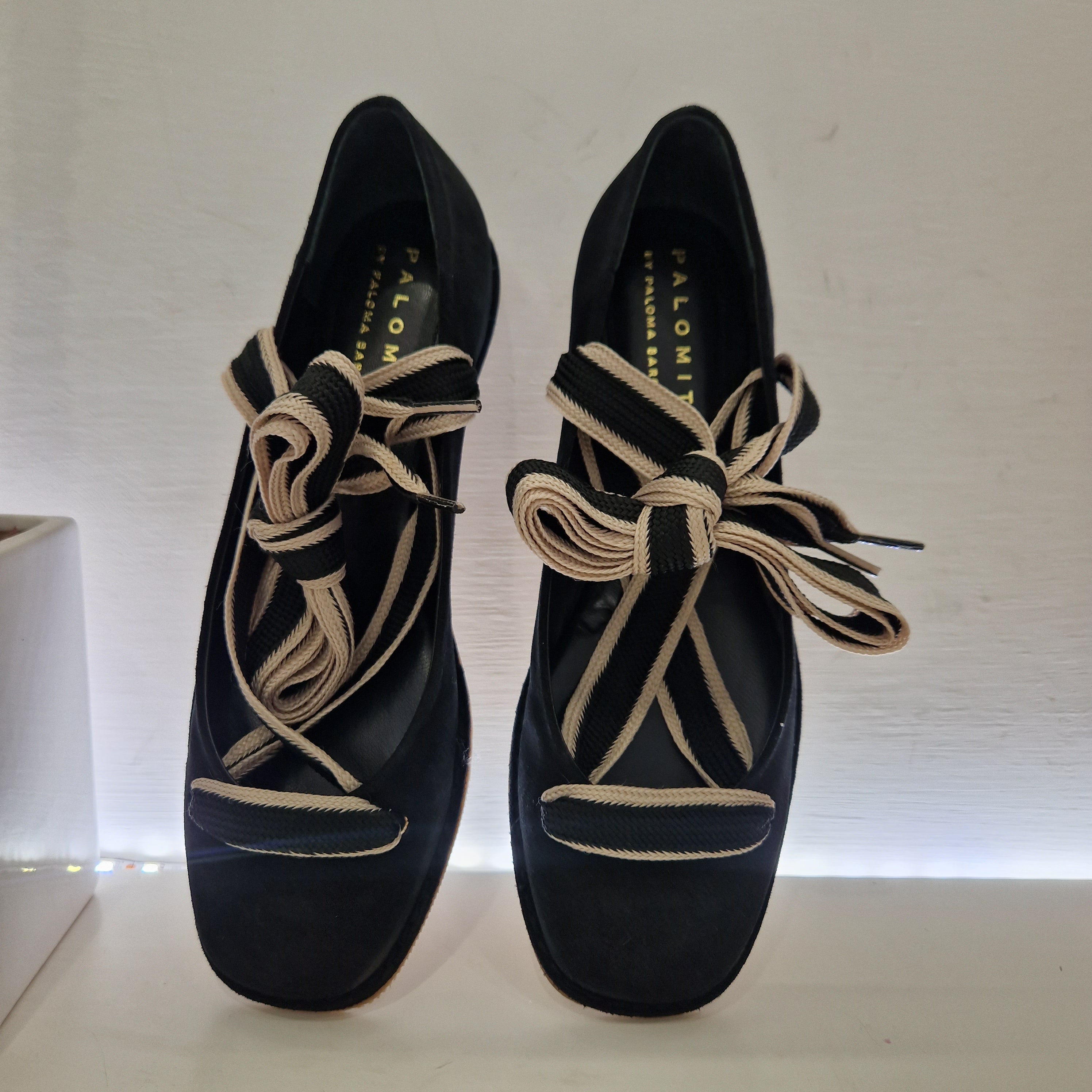 Palomitas ballerina in suede nero