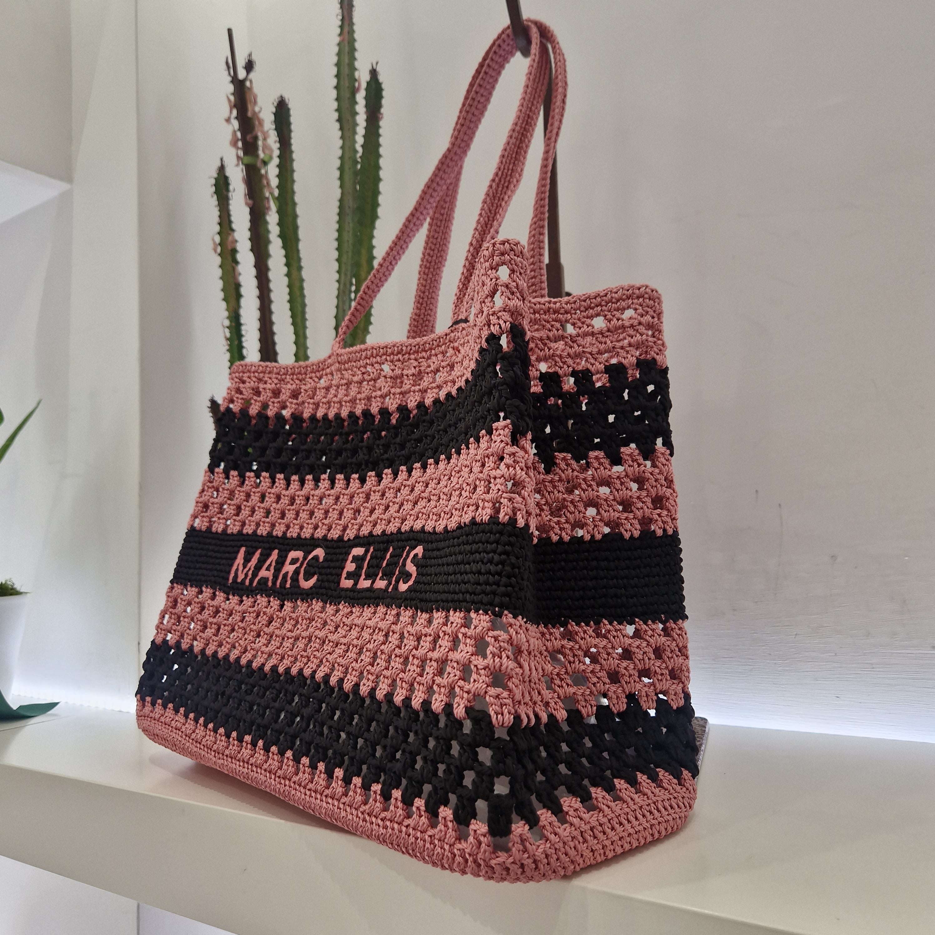 Marc Ellis borsa BUBY VALENZA riga rosa/nero