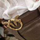 PINKO cintura 3 cm color t.moro  fibbia color oro
