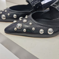 Isabelle Paris ballerina borchie argento