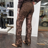 Kikisix pantalone ZARINA paillettes moro