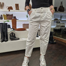 KIKISIX pantalone CARROT bianco