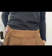 Pantalone balloon marrone