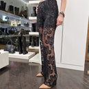 Kikisix pantalone ZARINA paillettes nero