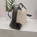Gianni Chiarini borsa  linea ALIFA in tessuto panna e nera