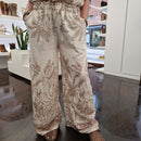 Pantalone stampa palme tropical