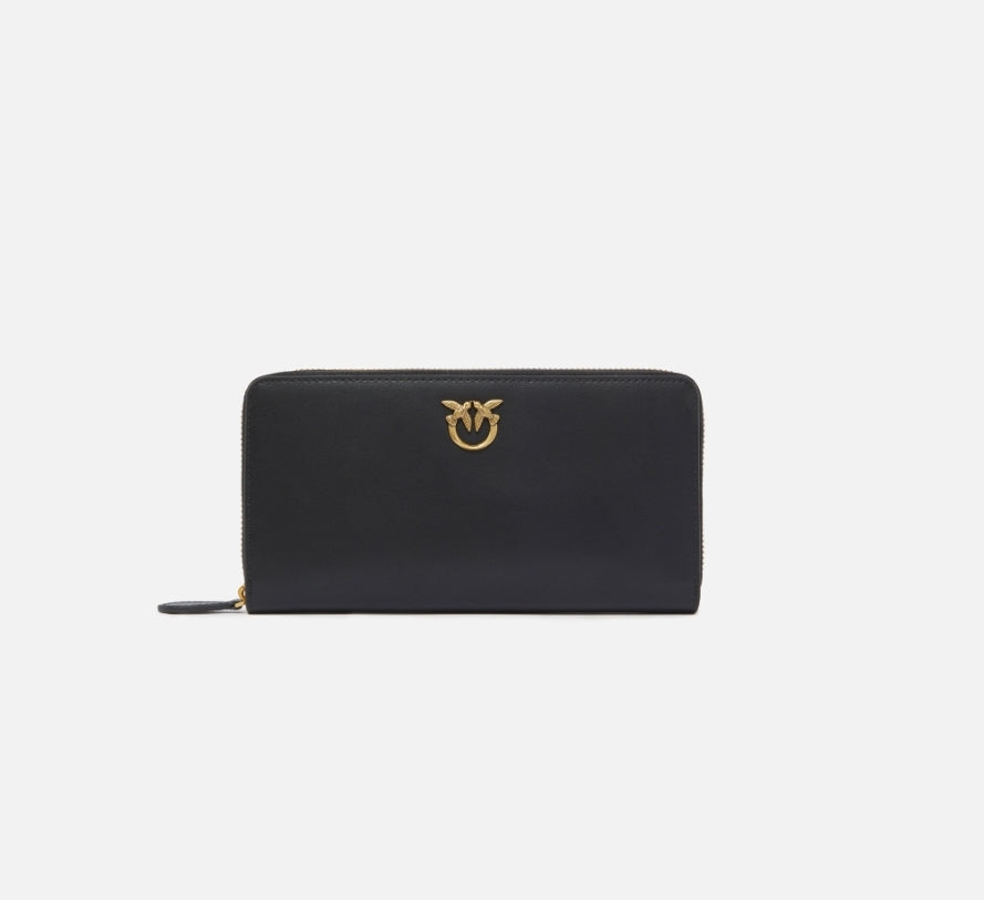 PINKO portafogli nero zip round