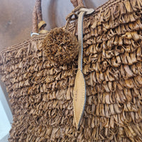 Afar borsa intrecciata a mano LEISHA