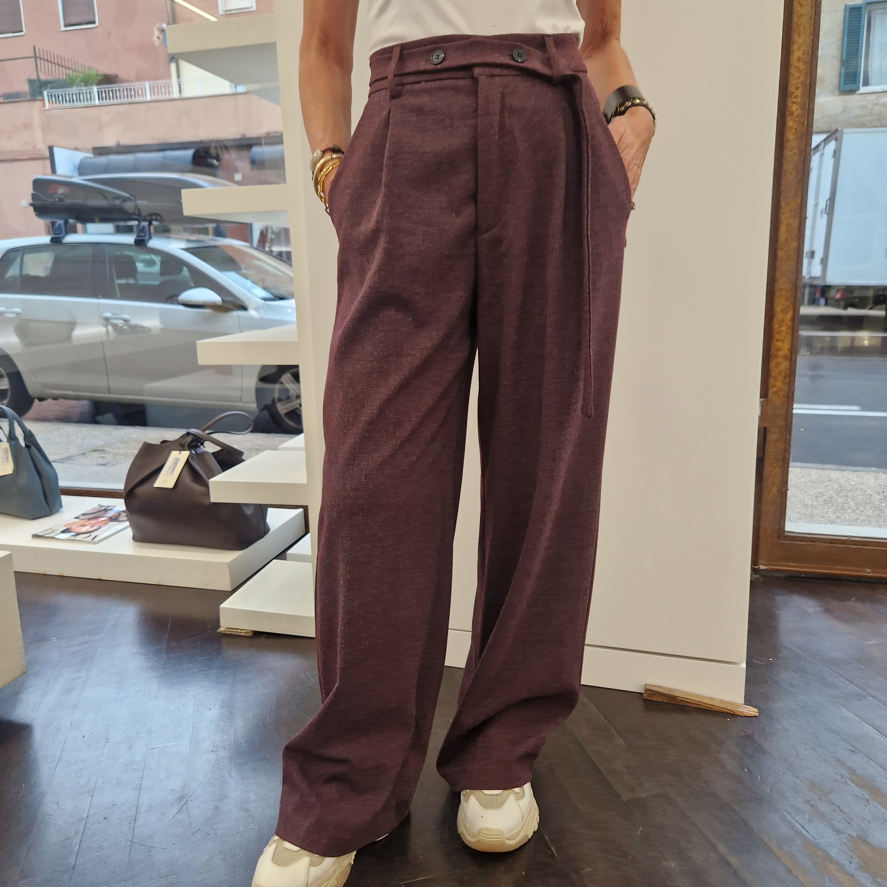 Pantalone bordeaux 9380