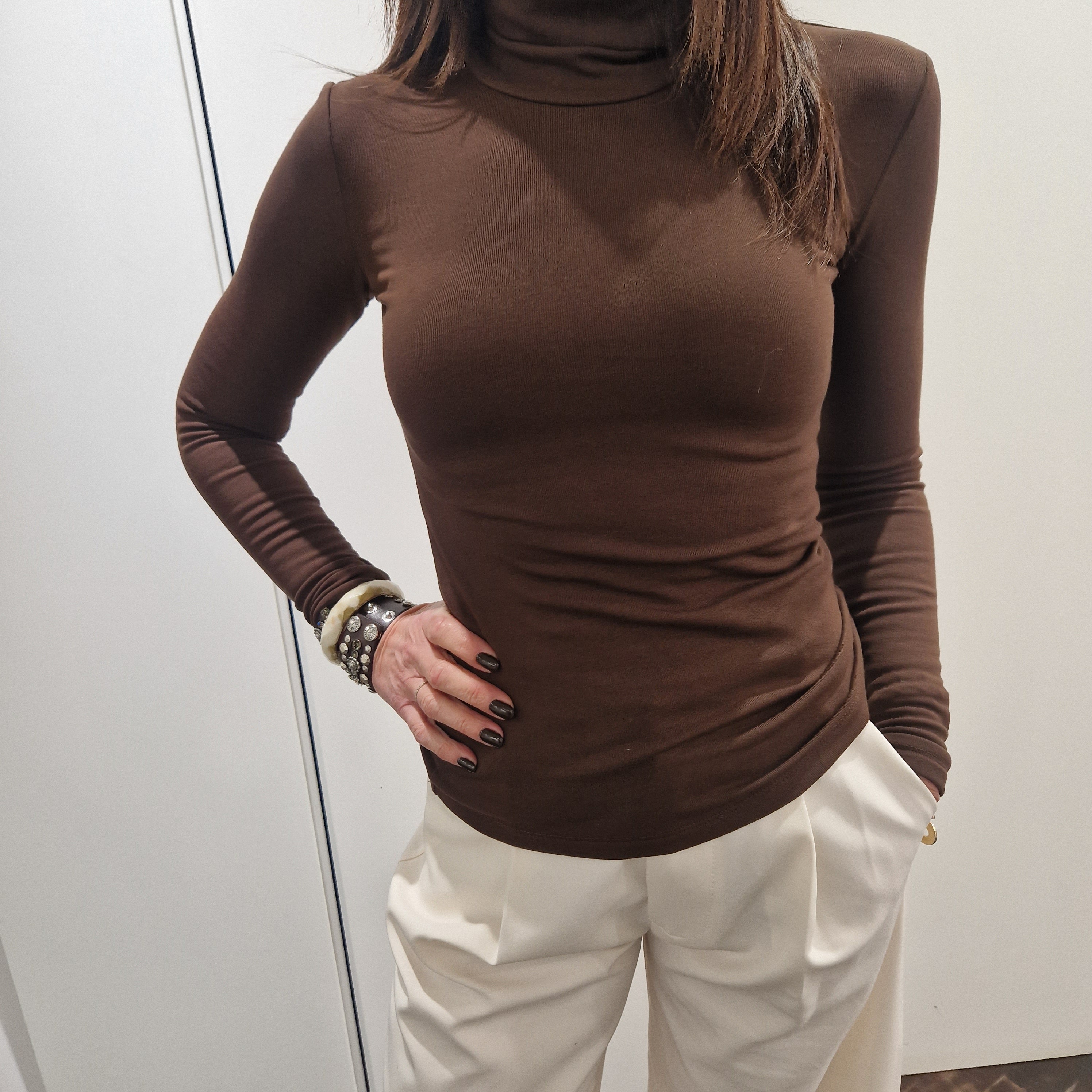 maglia COLLO ALTO cotone