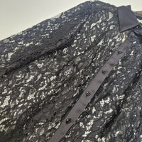 Kikisix camicia in pizzo nera
