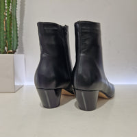 ENJOY stivaletto texano  in pelle nera