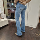 KIKISIX pantalone jeans CALIFORNIA a zampa