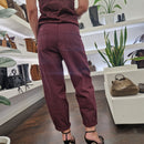 KIKISIX pantalone CAROLINA color bordeaux
