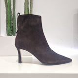 Isabelle Paris stivaletto pelle scamosciata  t.moro con zip