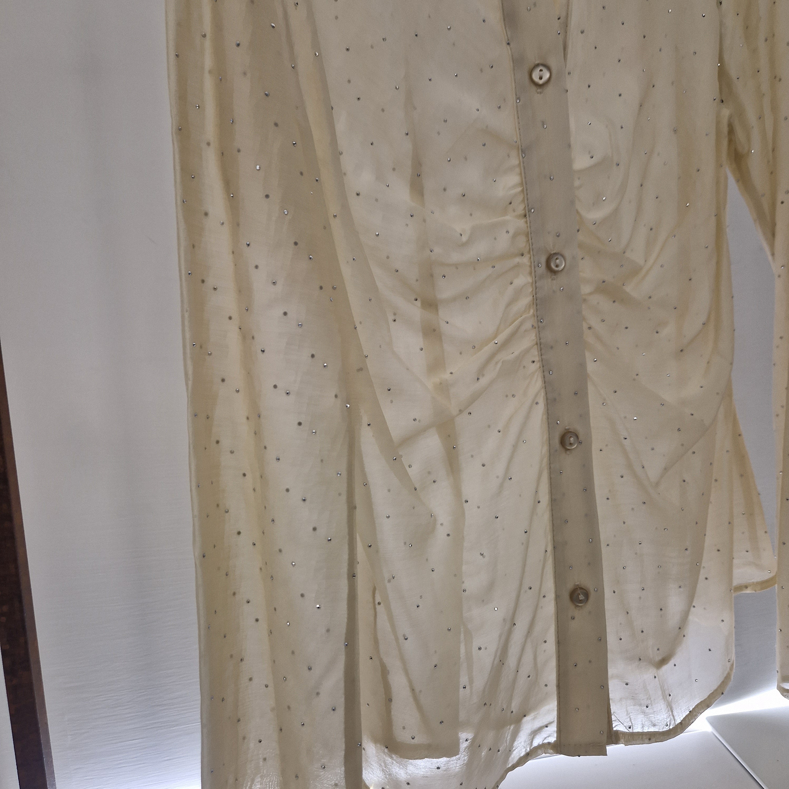 Camicia TRASPARENTE con strass
