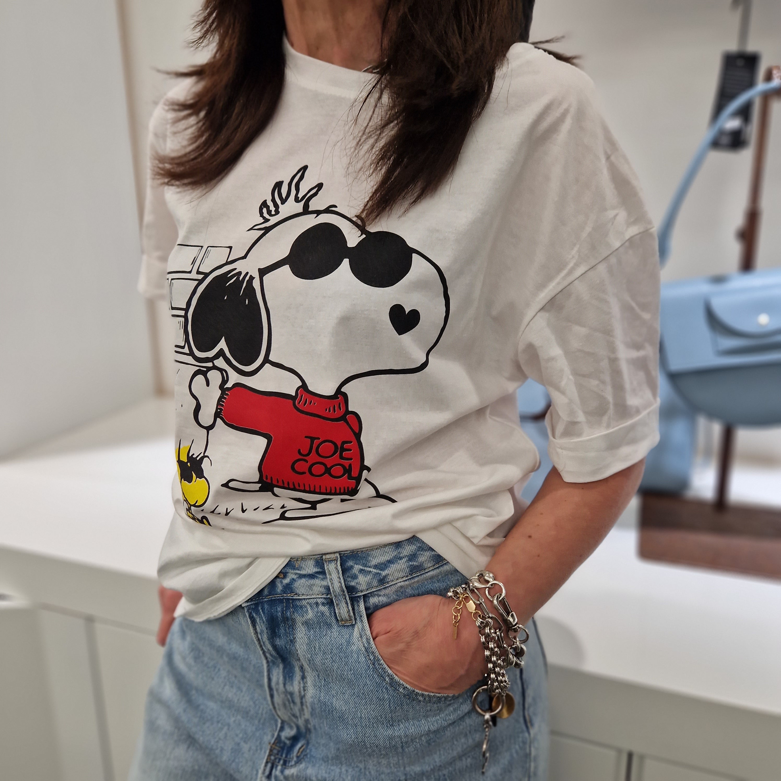 T-shirt bianca con stampa