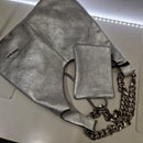 Marc Ellis borsa SHEILA DO pellame laminato catena oro