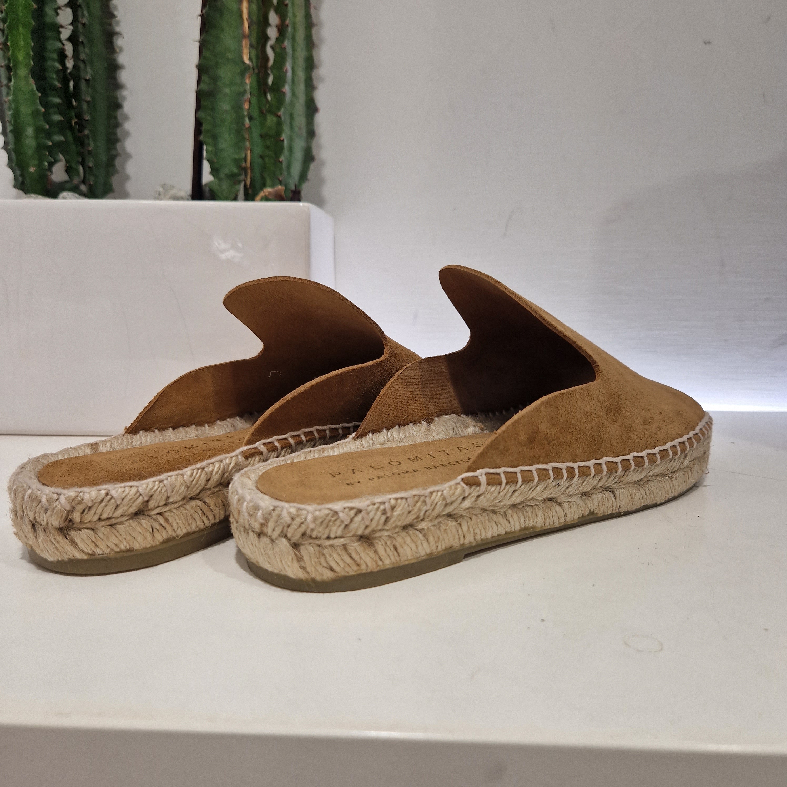 Palomitas ciabatta ALYA suede color cuoio