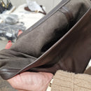 Gonna in ecopelle  color moro