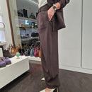 Pantalone linea DOPPIO TULIPANO color  t.moro