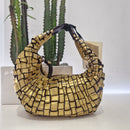 Campomaggi borsa intrecciata oro