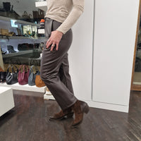 Pantalone ecopelle moro