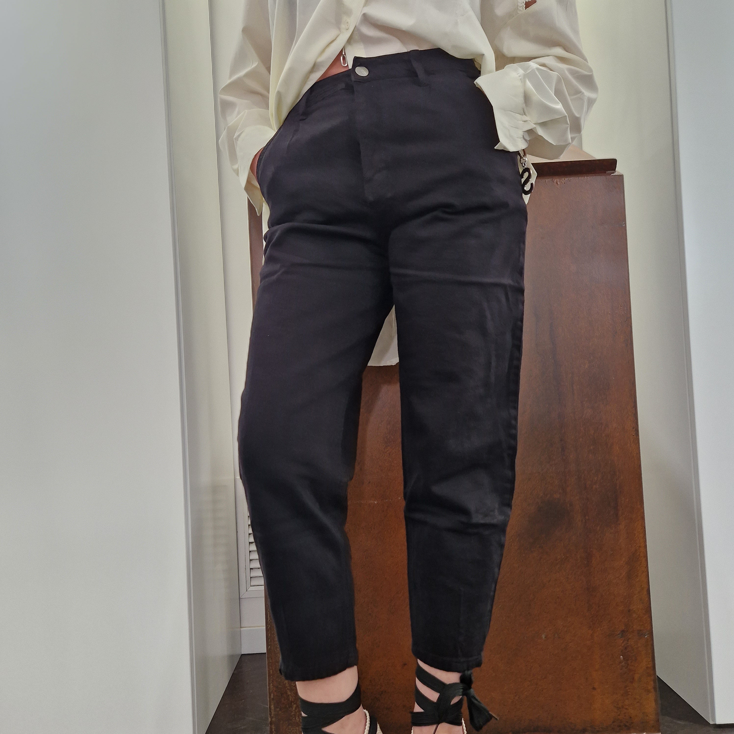 Pantalone CARROT nero