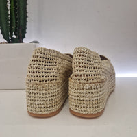 Fiorina scarpa con platform color sabbia