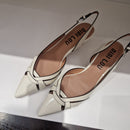 Bibilou scarpa aperta panna  tacco 4 cm