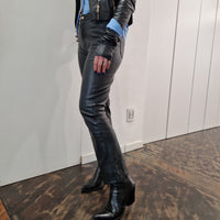 Pantalone ecopelle nero