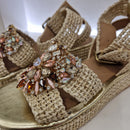 Fiorina sandalo platform 4 cm  color sabbia