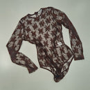 Kikisix body in pizzo marrone