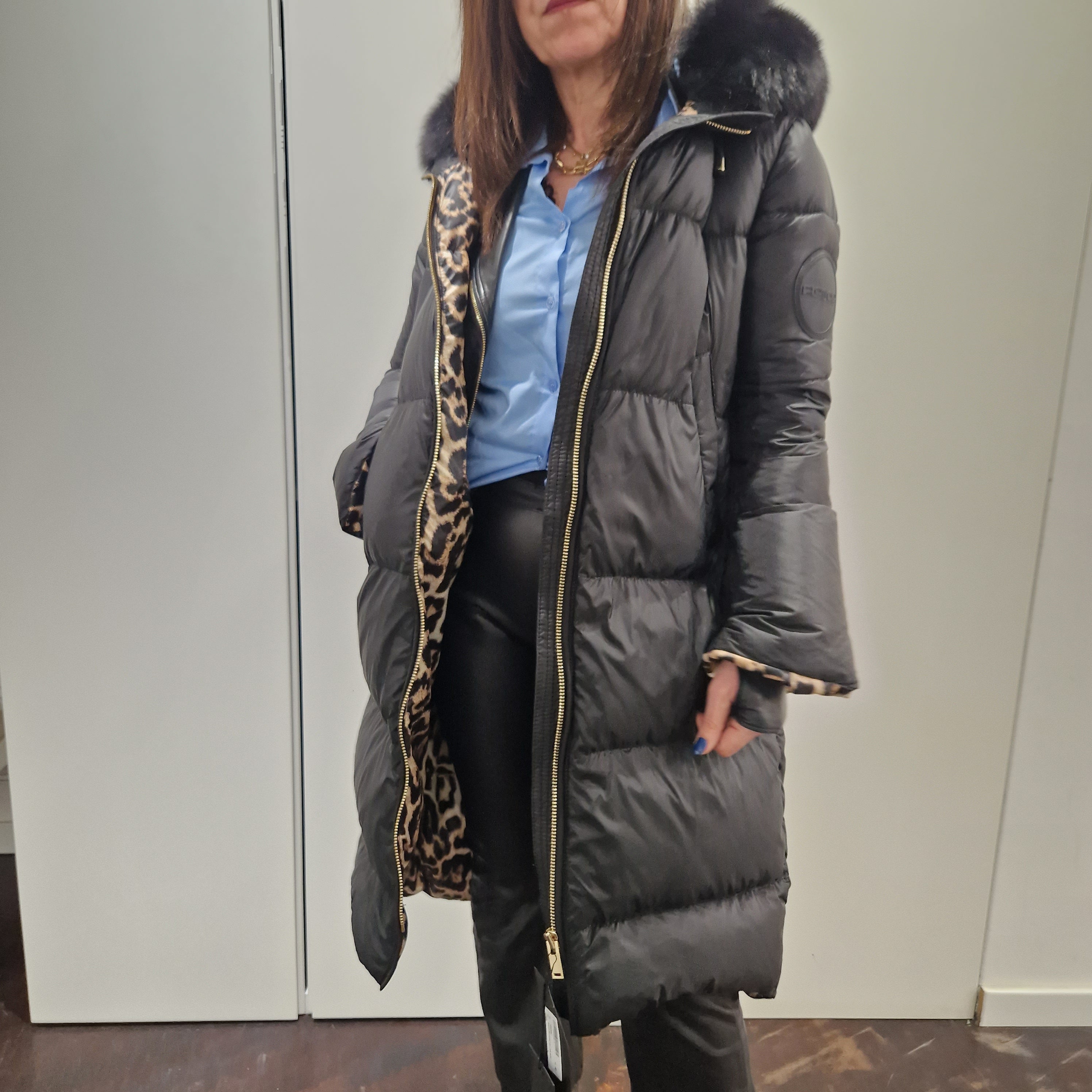 Giacca FLO E CLO modello piumino lungo