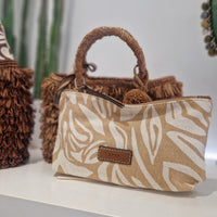 Afar borsa intrecciata a mano KEISHA dimensione piccola