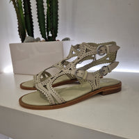 ASH modello PAPRIKA sandali galdiatore beige