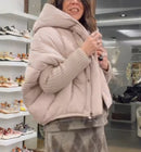 Giacca piumino OVETTO color cipria