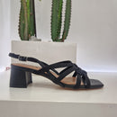 Bibilou sandalo nero   tacco 5 cm