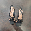 Bibilou sandalo nero   tacco 5 cm
