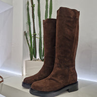 Stivale t.moro suede  modello cavallerizza