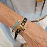 Campomaggi bracciale MINIMERAVIGLIA con cuore oro e strass