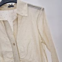 Camicia TRASPARENTE con strass