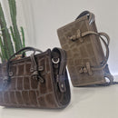 Gianni Chiarini MARCELLA JOY  dimensione piccola in pelle scamosciata stampa cocco